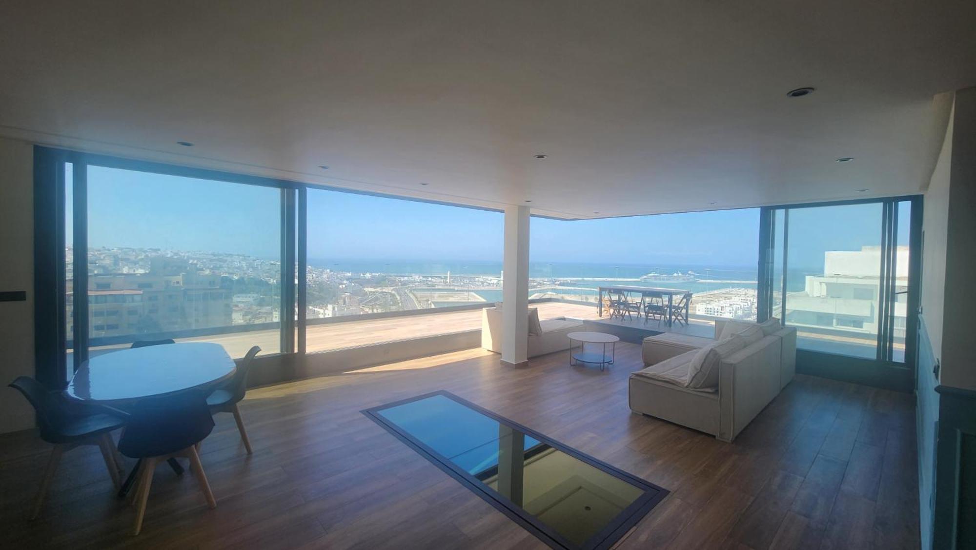 Magnifique Penthouse 160M2 Terrasse 90M2 Vue Mer Tanger Exterior foto