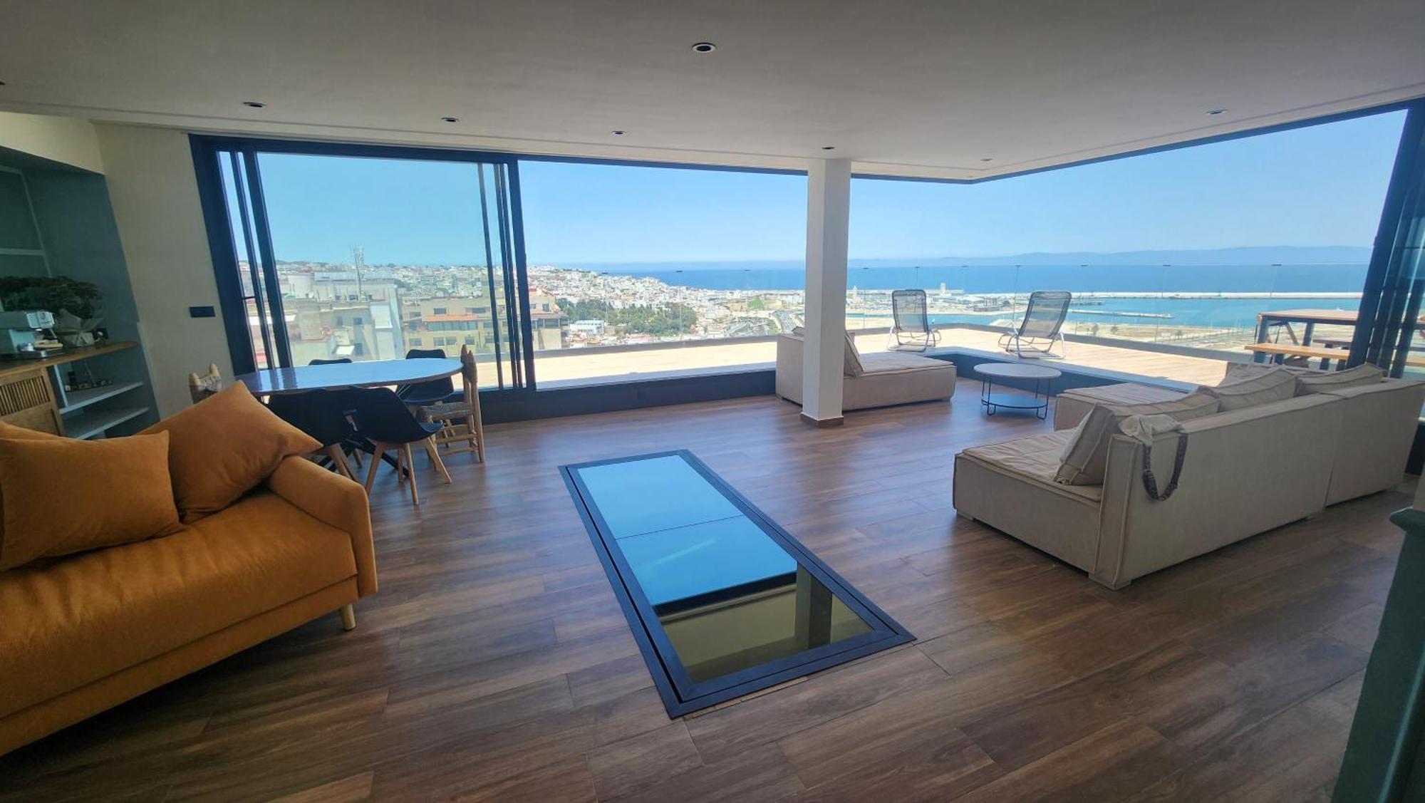 Magnifique Penthouse 160M2 Terrasse 90M2 Vue Mer Tanger Exterior foto