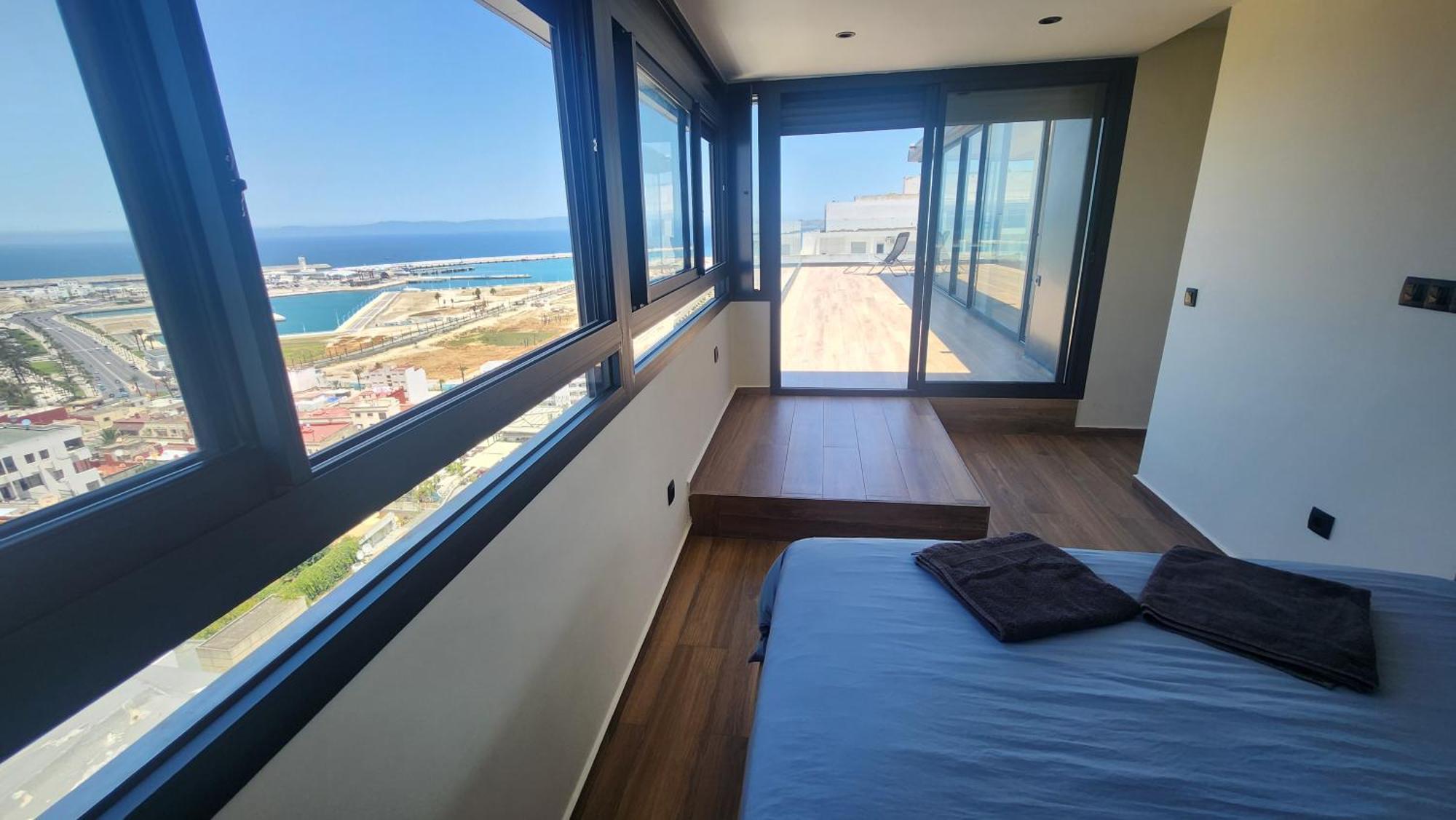 Magnifique Penthouse 160M2 Terrasse 90M2 Vue Mer Tanger Exterior foto